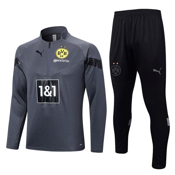 Sweatshirts Borussia Dortmund 2023-2024 Grau Schwarz